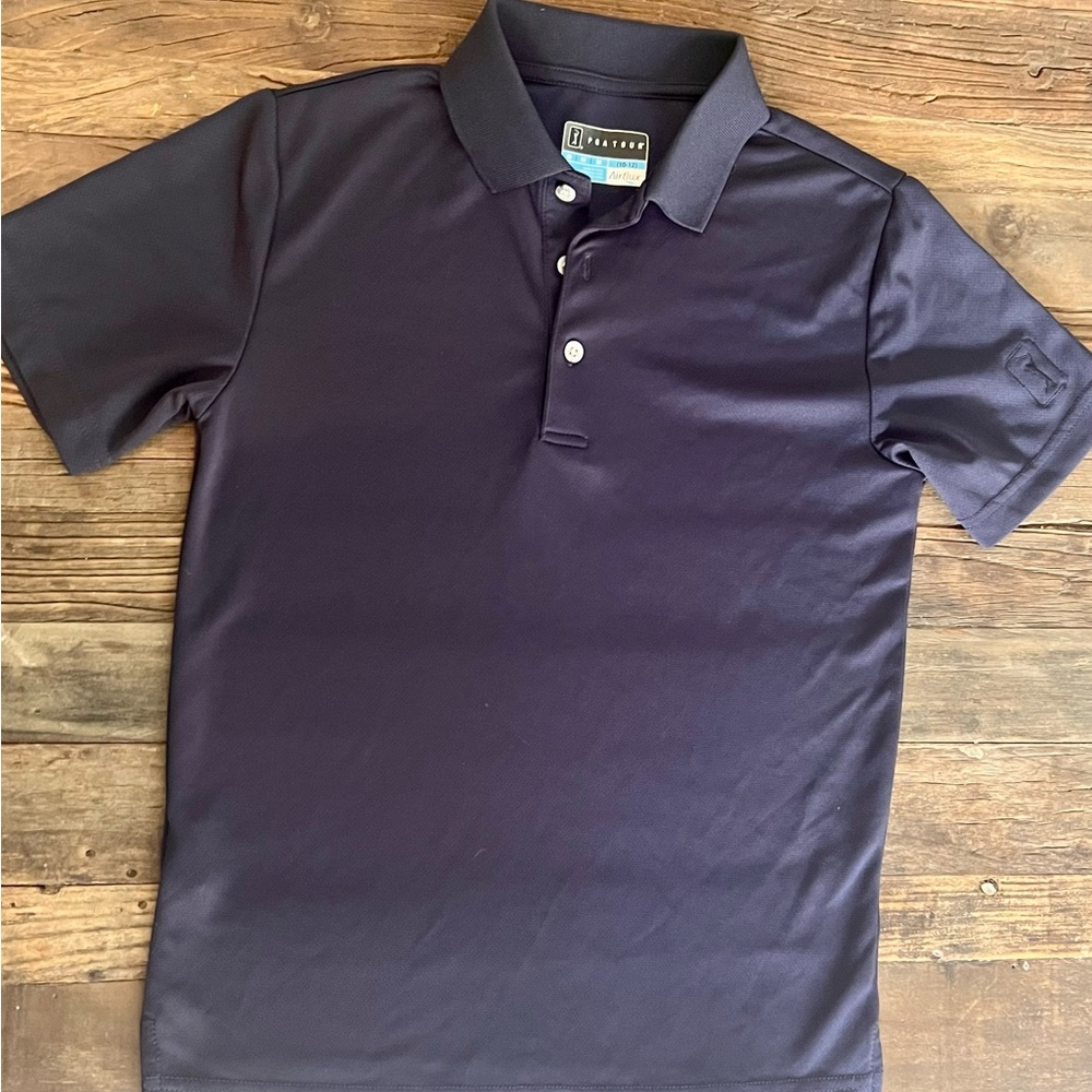 PGA Tour Airflux Navy Polo in boys medium